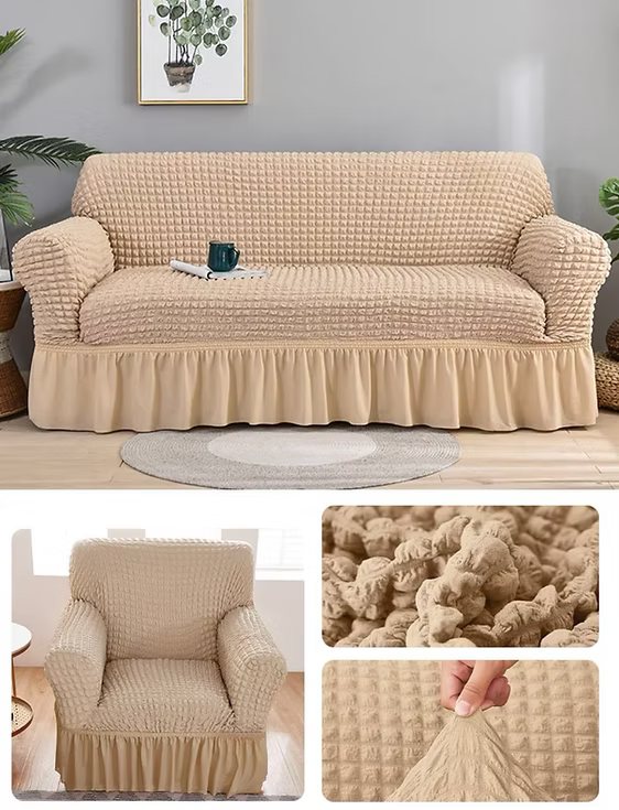 Funda Sofá Elástica Cubre Sillón Turco Juego 3+1+1
