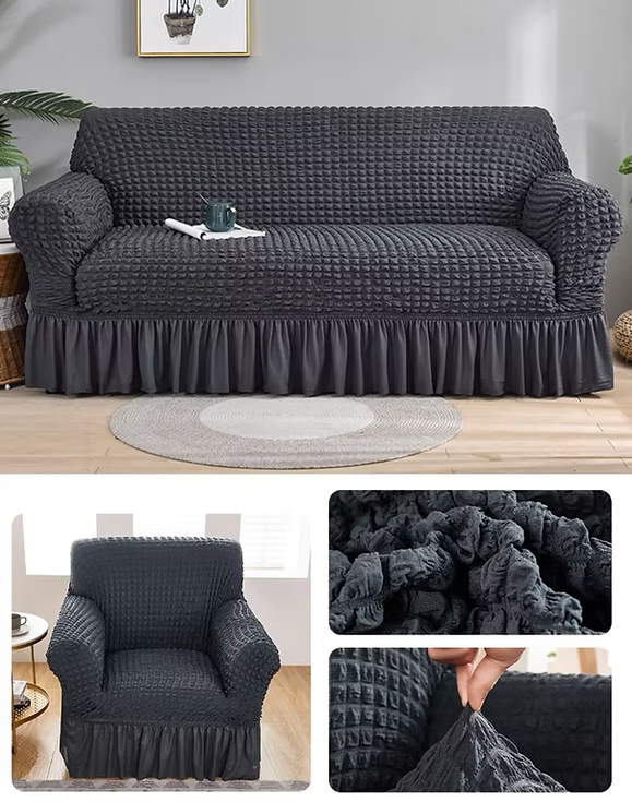 Funda Sofá Elástica Cubre Sillón Turco Juego 3+1+1