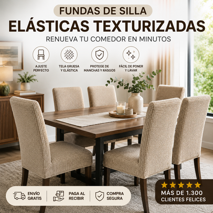 Fundas de Silla Elásticas Texturizadas