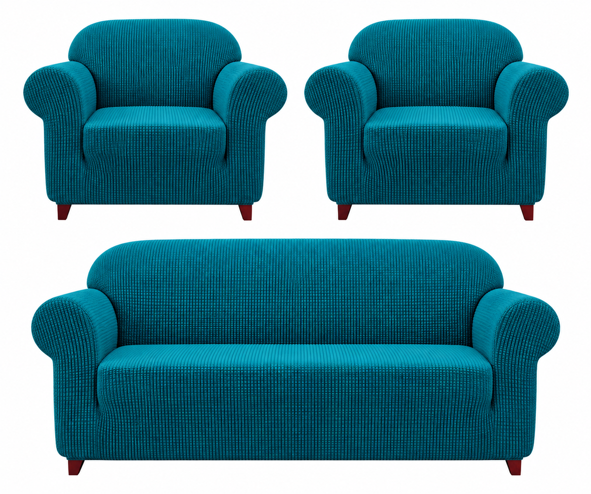 Set De 3 Fundas Para Sillones Diseños Cuadrille 3+1+1