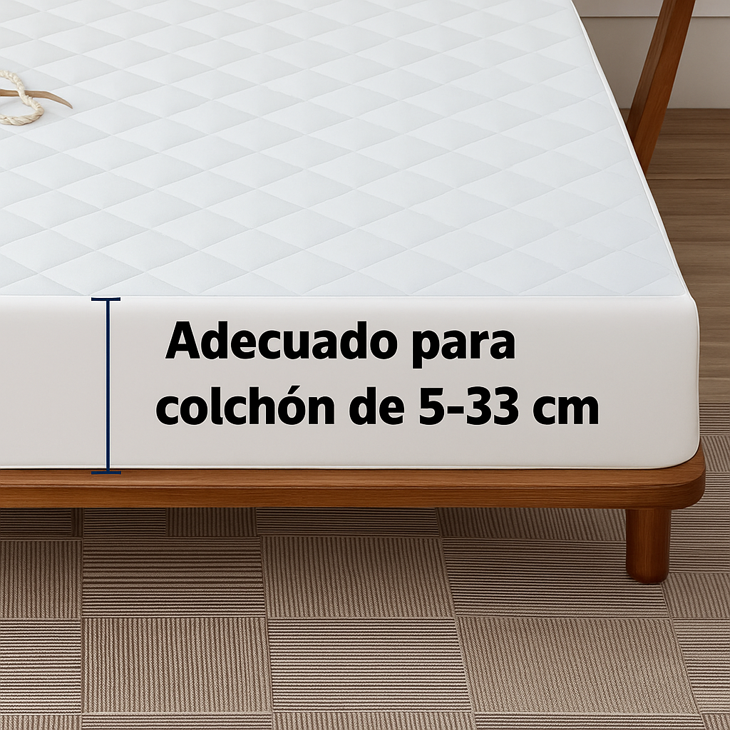 Cubrecolchón Impermeable + Funda De Almohada