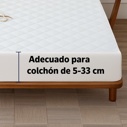 Cubrecolchón Impermeable + Funda De Almohada