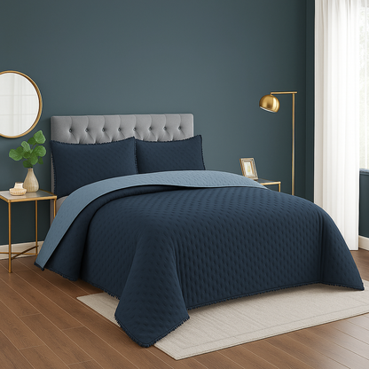 cubre cama Quilt Primavera verano color liso 2 PLAZAS