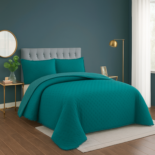 cubre cama Quilt Primavera verano color liso