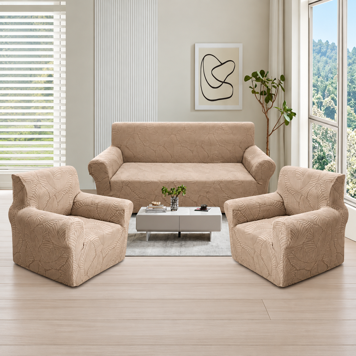 Funda de Sillón 3 +1 +1  Modelo Nature