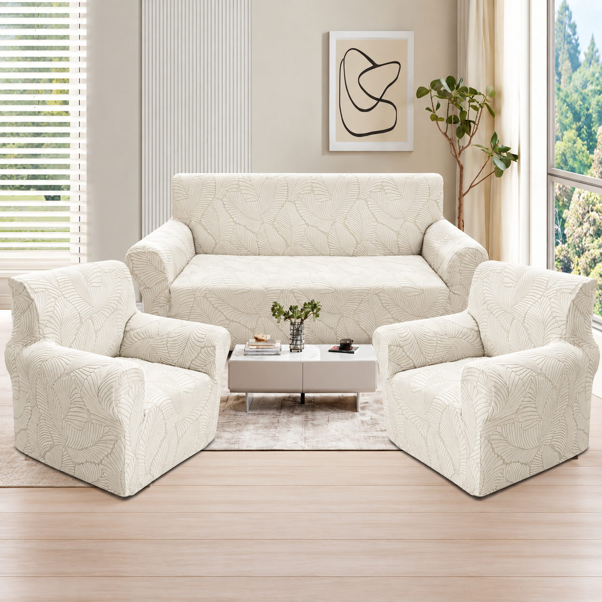 Funda de Sillón 3 +1 +1  Modelo Nature