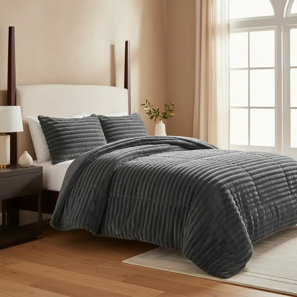 Cubrecama / Cobertor Invierno chiporro 2 Plazas Piel Conejo