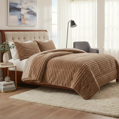 Cubrecama / Cobertor Invierno chiporro 2 Plazas Piel Conejo