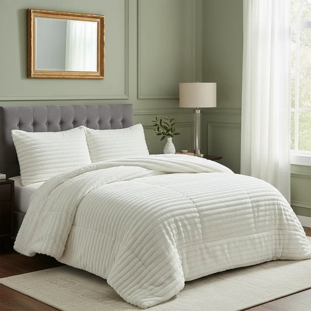 Cubrecama / Cobertor Invierno chiporro 2 Plazas Piel Conejo