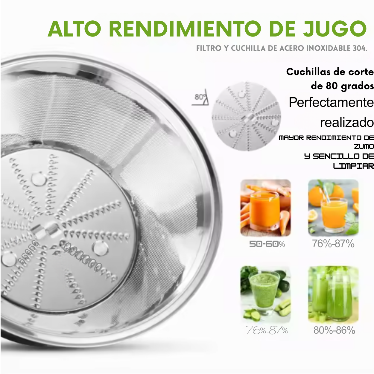 Exprimidor eléctrico de acero inoxidable