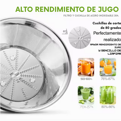 Exprimidor eléctrico de acero inoxidable