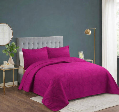 cubre cama Quilt Primavera verano color liso 2 PLAZAS