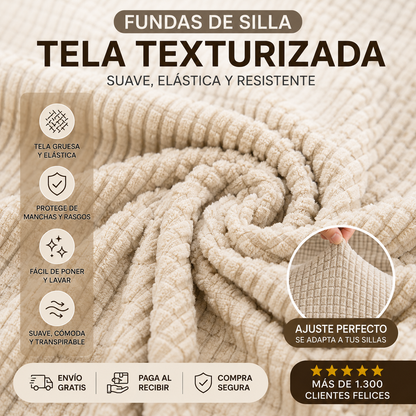 Fundas de Silla Elásticas Texturizadas