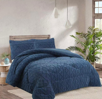 Cubre Cama Invierno Trenzado Plush / Chiporro