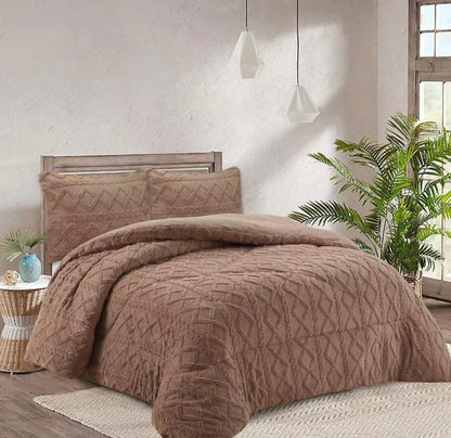 Cubre Cama Invierno Trenzado Plush / Chiporro