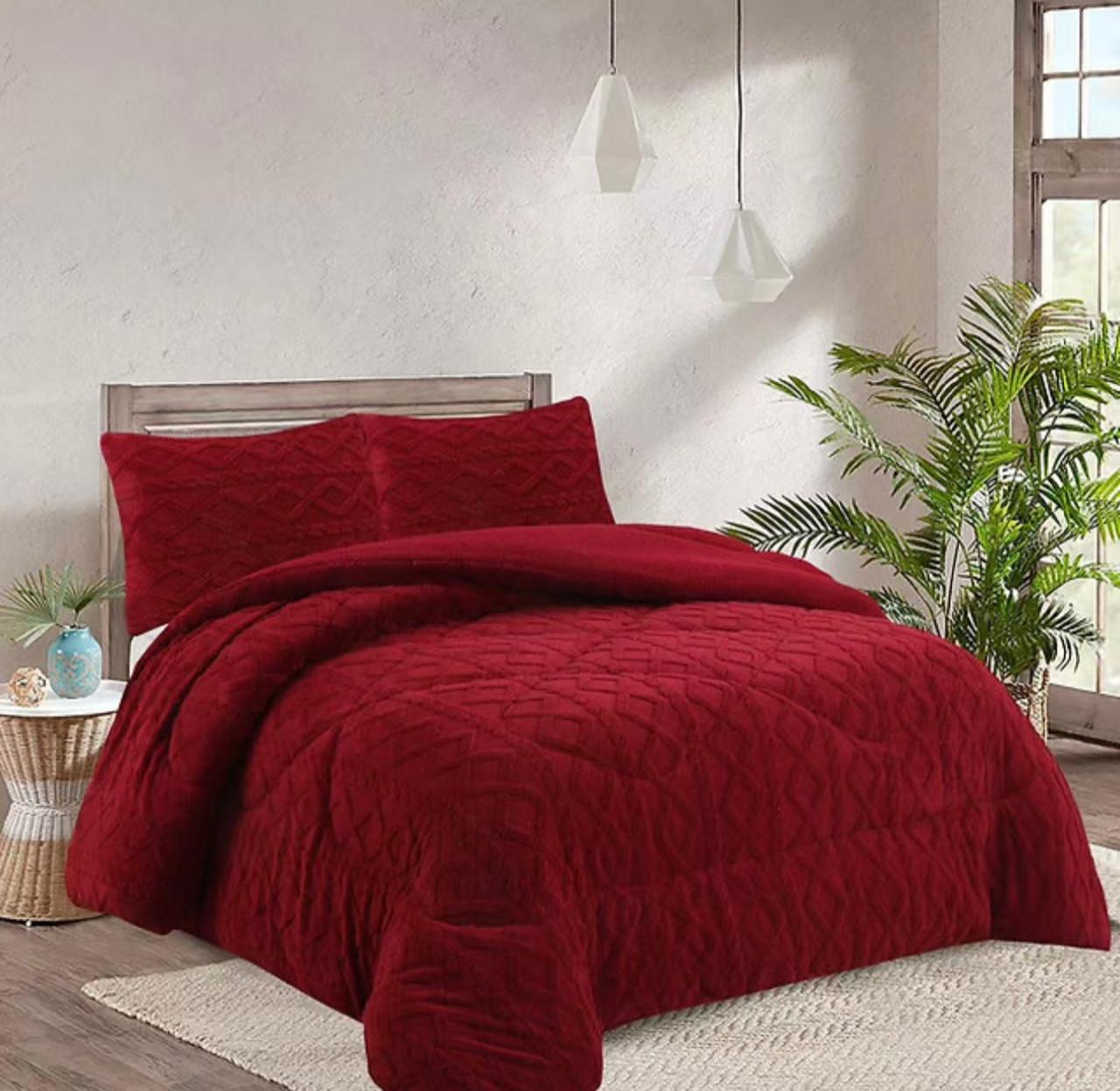 Cubre Cama Invierno Trenzado Plush / Chiporro