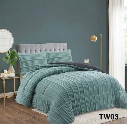 Cubre Cama Invierno Trenzado Plush / Chiporro