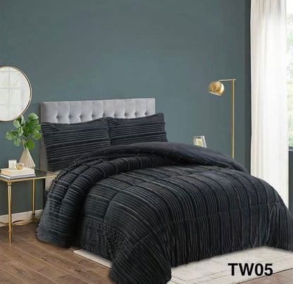 Cubre Cama Invierno Trenzado Plush / Chiporro