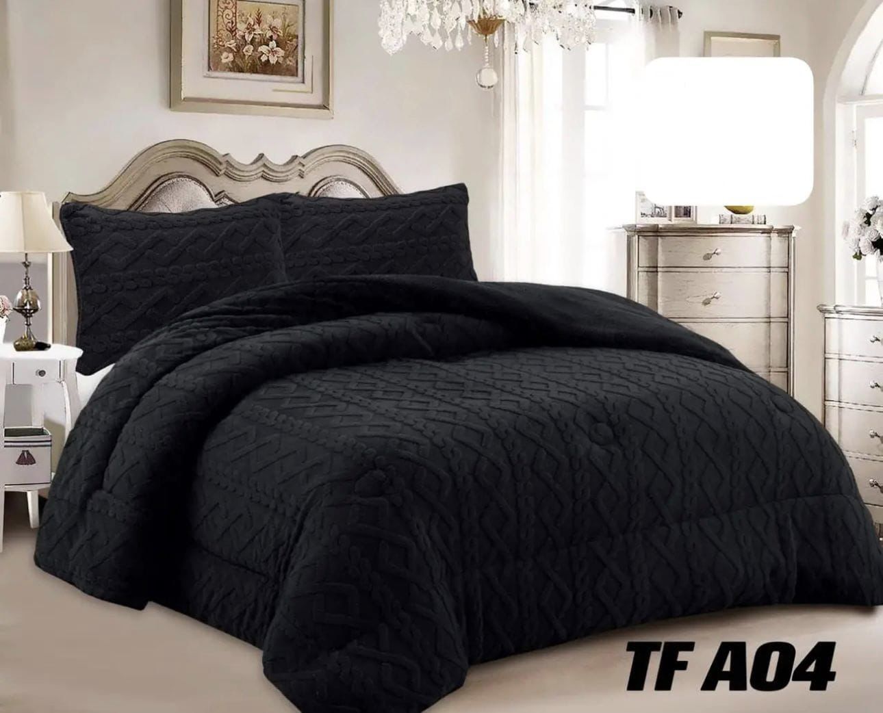 Cubre Cama Invierno Trenzado Plush / Chiporro