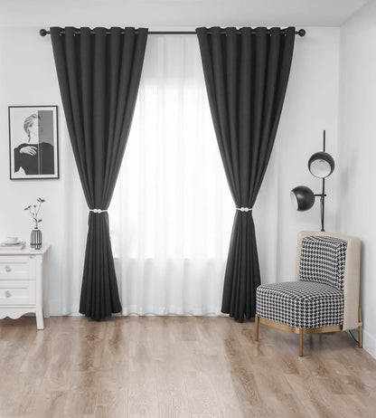 Cortina 100% Blackout Engomada Termica  140x220 2 paños