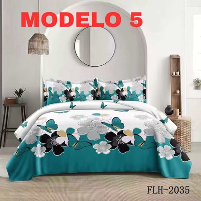 Cubre Cama Primavera Verano Medida 2 Plaza