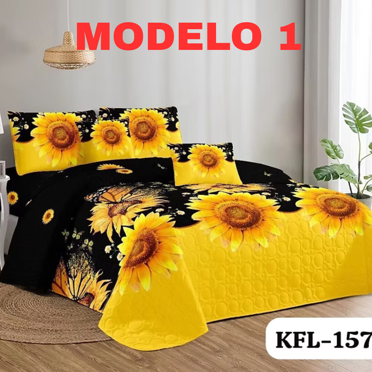 Cubre Cama Primavera Verano Medida 2 Plaza