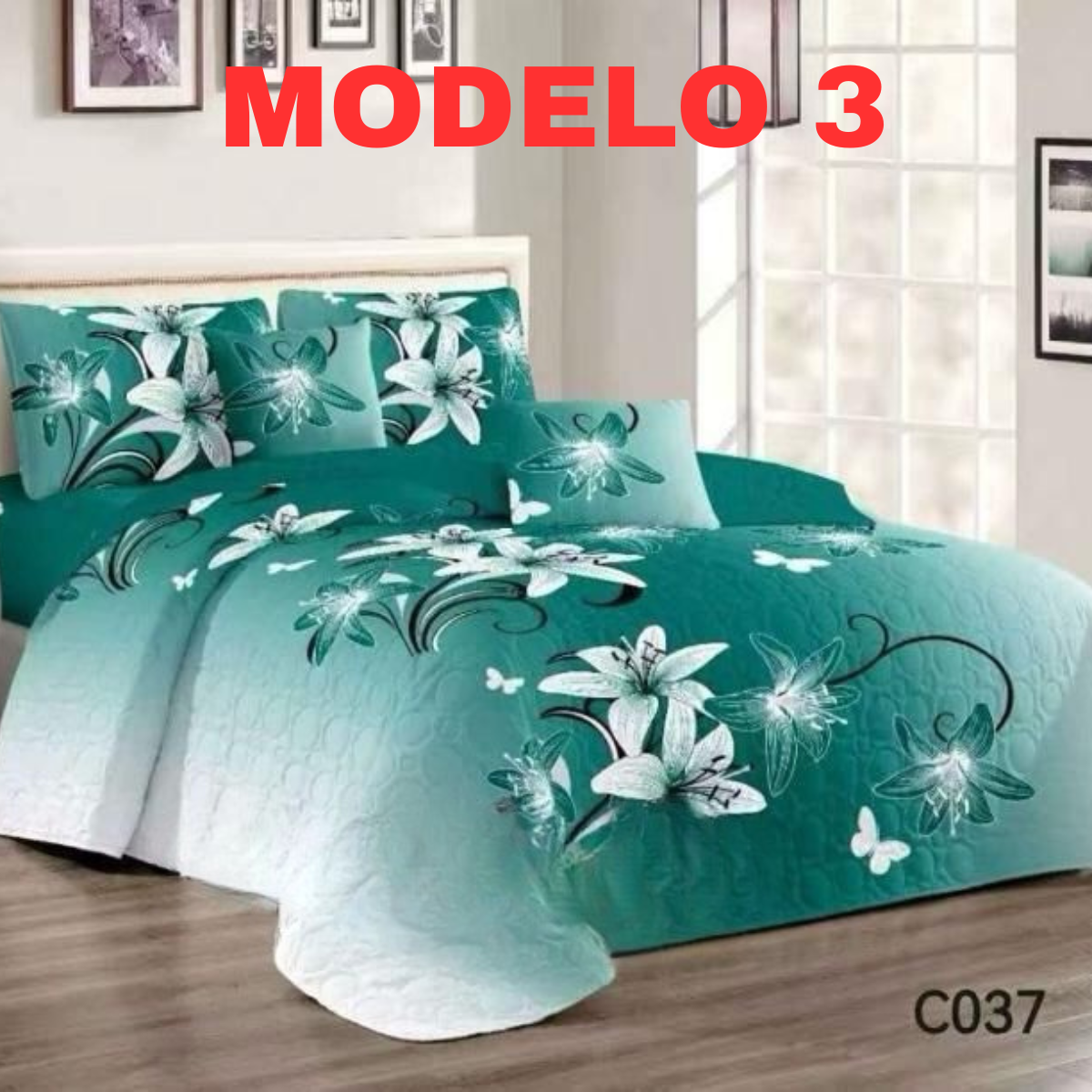 Cubre Cama Primavera Verano Medida 2 Plaza