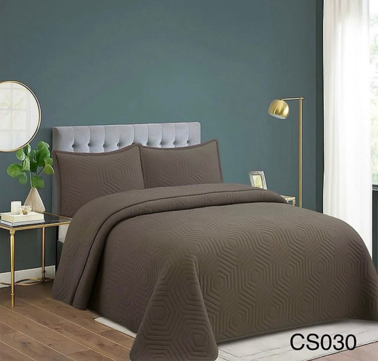 cubre cama Quilt Primavera verano color liso 2 PLAZAS