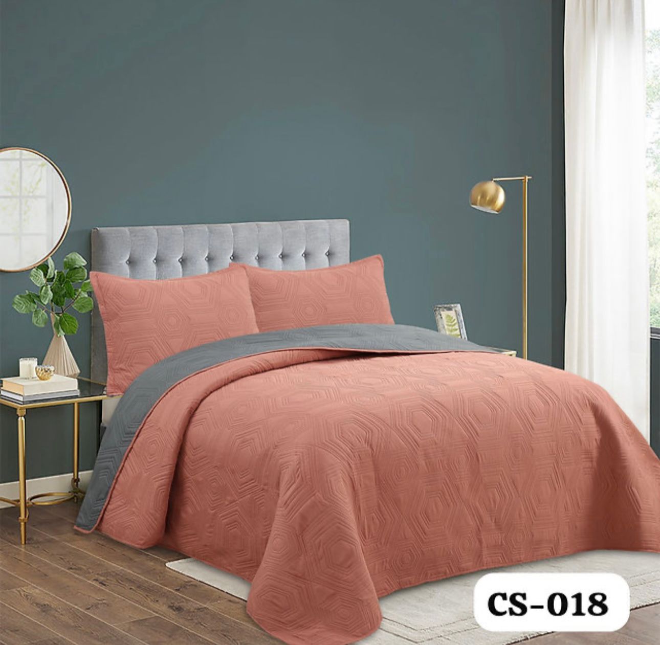 cubre cama Quilt Primavera verano color liso 2 PLAZAS