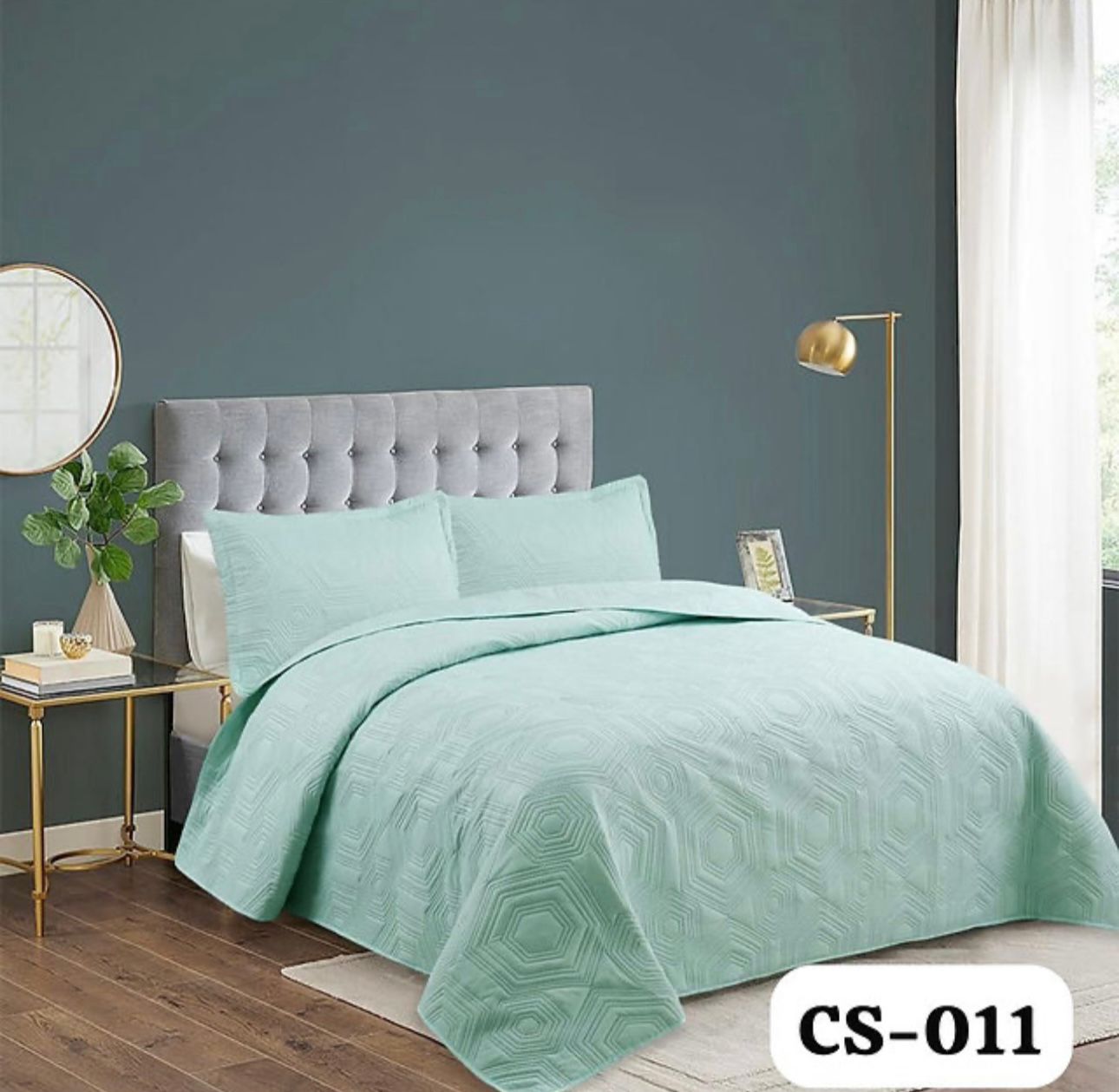 cubre cama Quilt Primavera verano color liso 2 PLAZAS